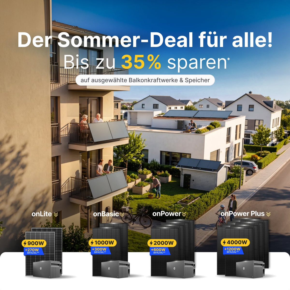 Balkonkraftwerke & Speicher - Deals und Angebote