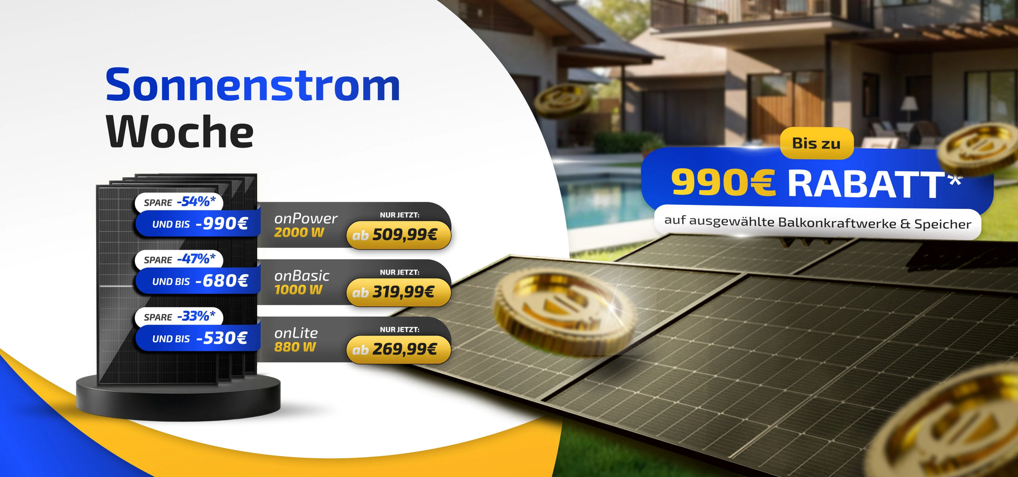Solakon Oster Week Rabattaktion mit Gutschein: Speicher Sets bis zu 990 Euro günstiger + Rabattcode 15 Euro