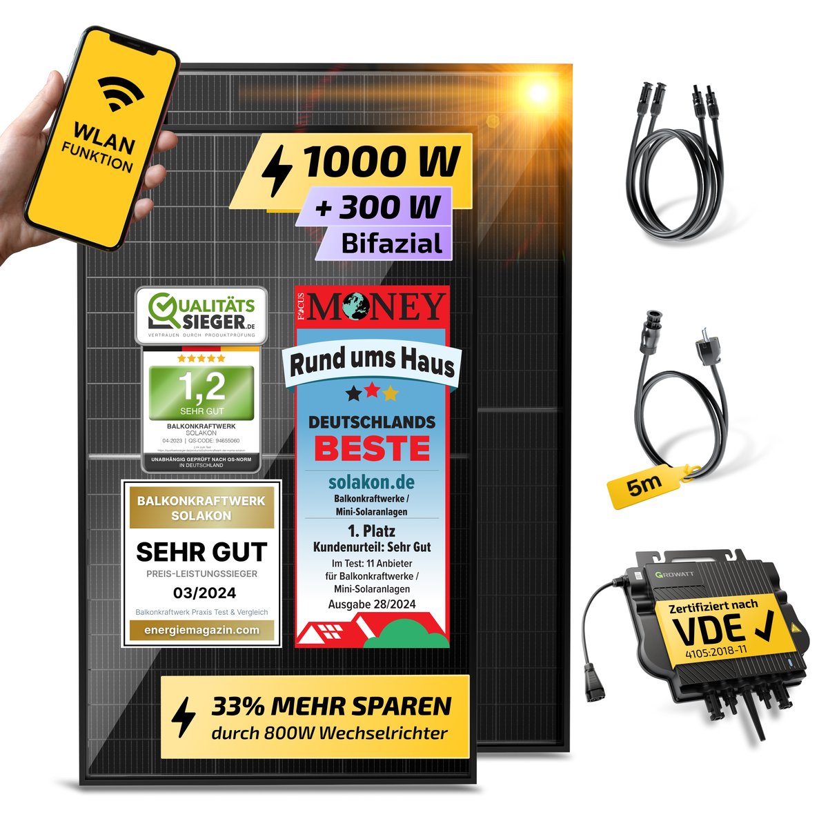 Solakon onBasic 1000W Balkonkraftwerk