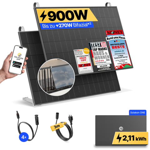 onLite: 900 Watt Balkonkraftwerk