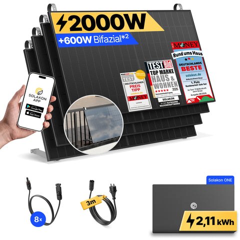 onPower: 2000 Watt Balkonkraftwerk
