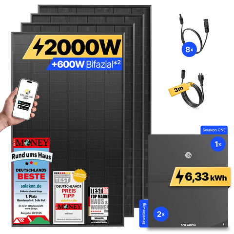 onPower: 2000 Watt Balkonkraftwerk