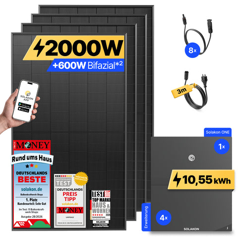 onPower: 2000 Watt Balkonkraftwerk