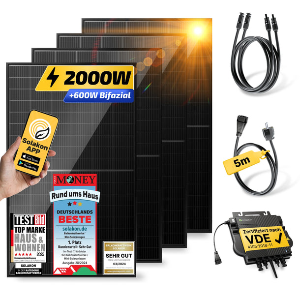 onPower: 2000 Watt Balkonkraftwerk