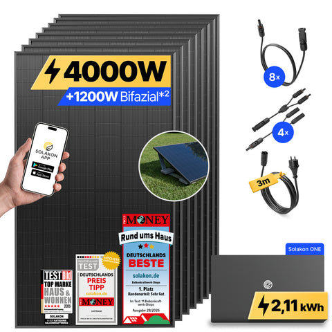 onPower Plus: 4000 Watt Solaranlage