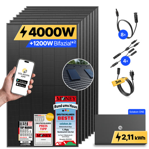 onPower Plus: 4000 Watt Solaranlage