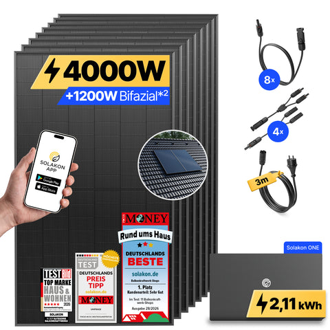 onPower Plus: 4000 Watt Solaranlage
