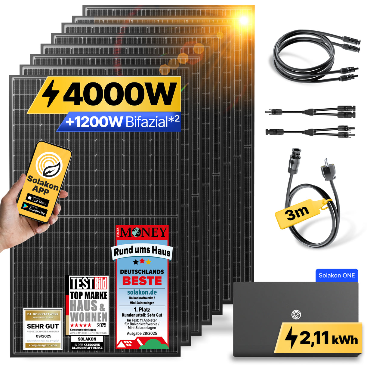 onPower Plus: 4000 Watt Solaranlage