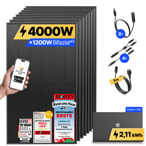 onPower Plus: 4000 Watt Solaranlage