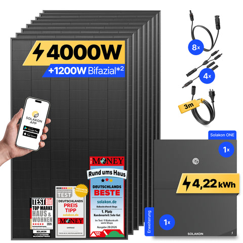 onPower Plus: 4000 Watt Solaranlage